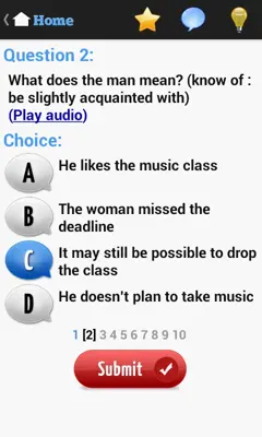 English Listening Test android App screenshot 2